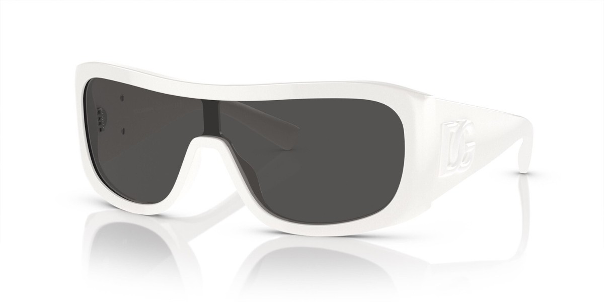 D&G white sunglasses. Turn Heads With The Elegance of Dolce & Gabbana Sunglasses  main image 4
