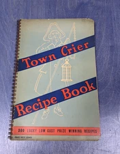 Town Crier Recipe Book Midland Flour Kansas City MO Spiral Bound Cookbook 1940s