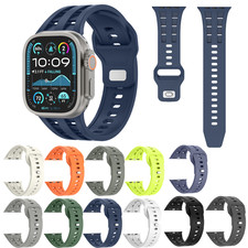 46/42/44/45/49mm Silicone Sport Strap For Apple Watch 11 10 9 8 6 SE Ultra 3 2 1