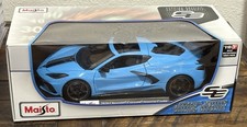 Maisto 2020 Chevrolet Corvette Stingray Coupe Blue Die-Cast 1:18 Scale SE