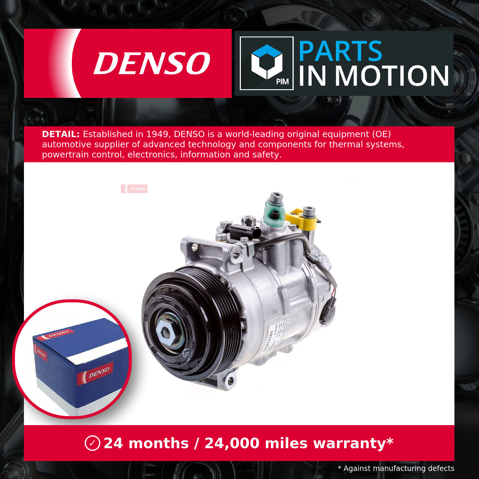 Fits DENSO DCP17161 Compressor, air conditioning DCP17161 Air-conditioning comp - Image 9