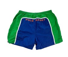 Vintage Polo Sport Ralph Lauren Athletic Shorts Men XL Nylon Training Retro 90s