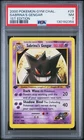 2000 Pokemon Gym Challenge 1st Edition Sabrina's Gengar PSA 7 Near Mint #29/132
