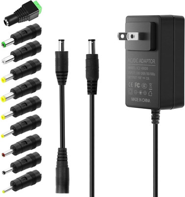 9V 2A Power Adapter DC 9V Power Cord Universal Power Supply AC 100-240V to DC 9