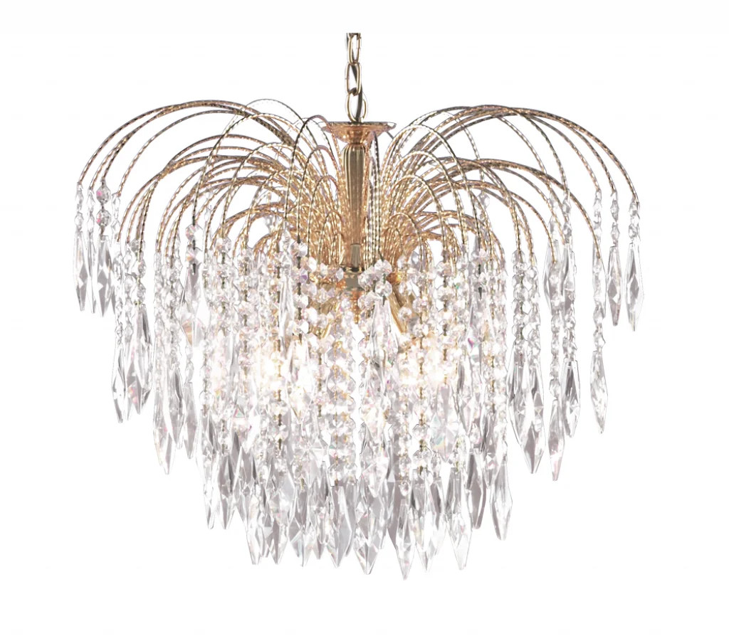 Ceiling Light Gold Waterfall 5 Searchlight 5175-5