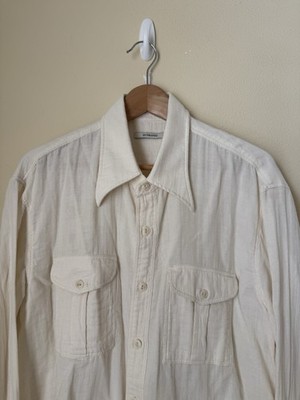 Husbands Paris Boy Scout Shirt Button Up Off White 43 | eBay