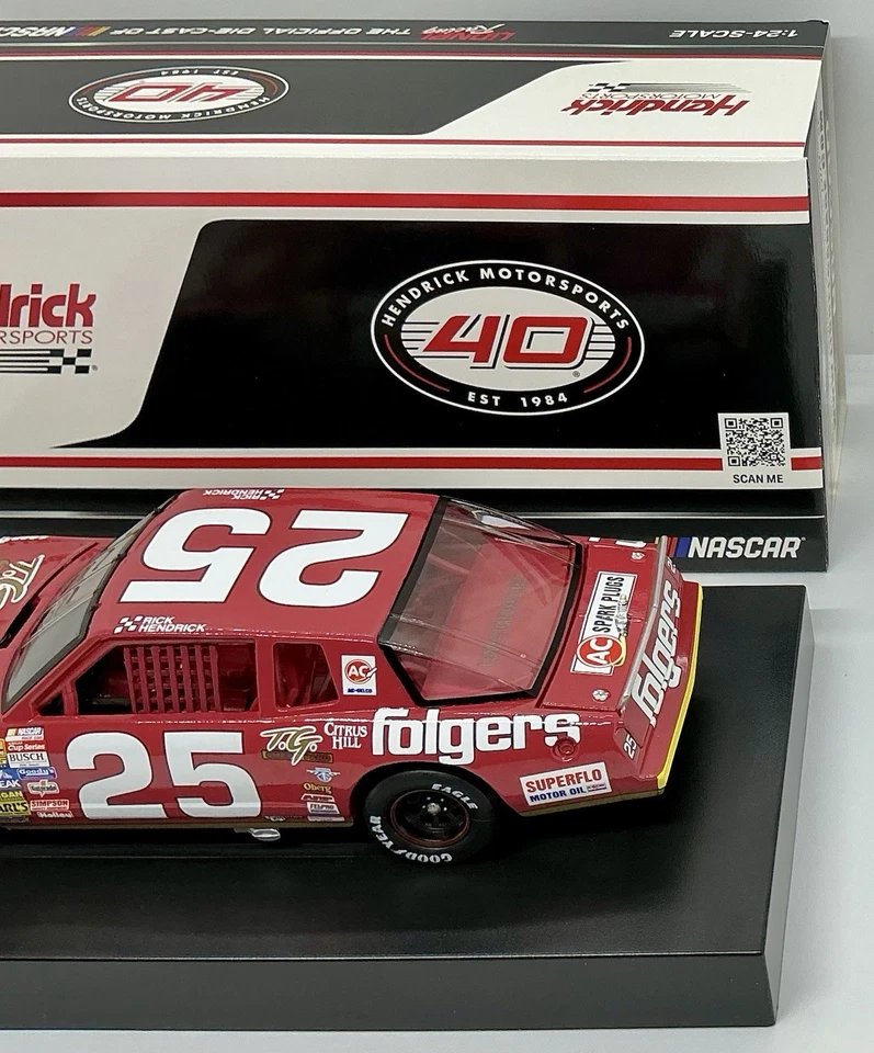 1987 1/24 #25 Rick Hendrick “ Folgers “ Monte Carlo 1 of 780 Same Day Shipping - Image 4 of 4