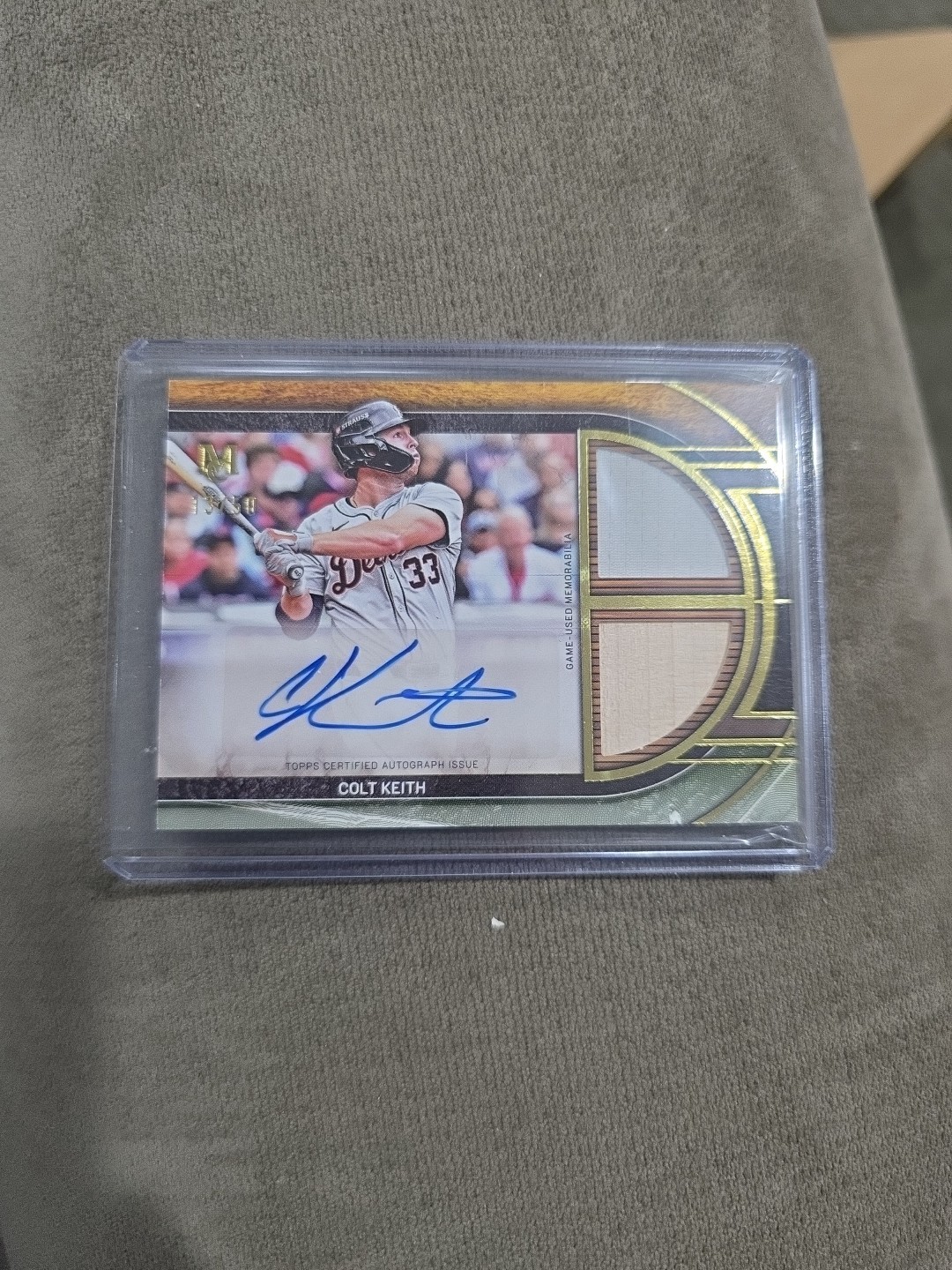 2025 Topps Museum Collection #SPDRA-CK Colt Keith Signature Swatches Auto /50