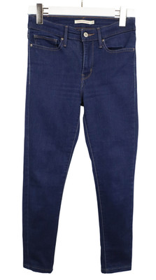 Levi's Sliming Super Skinny Jeans Womens W27 Blue Zip Stretch High Waist
