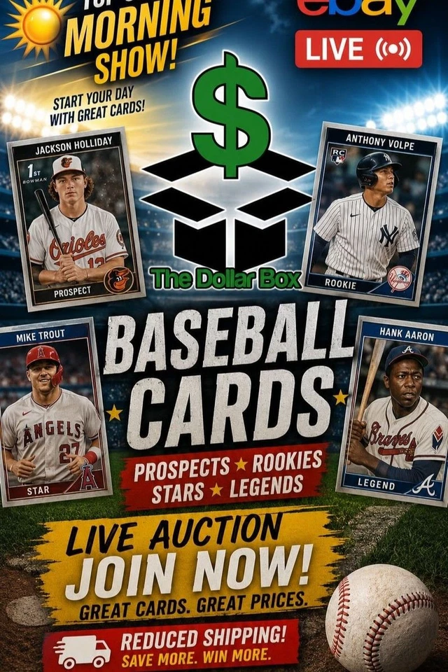 Baseball Prospects, Rookies, Stars, and Legends!  Reduced shipping!