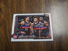 2025 Topps Basketball Flagship  Pistons Shoot Lights Out #279 AJ1