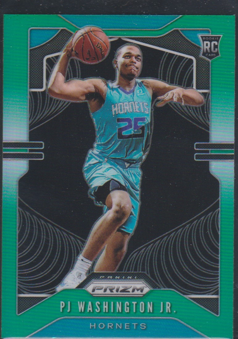 2019-20 Panini Prizm #258 PJ Washington Jr. Charlotte Hornets Prizms Green
