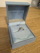 9ct White Gold, 0.25ct Diamond Engagement Ring Size L