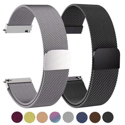 18mm 20mm 22mm Quick Fit Milanese Loop Bracelet Stainless Steel Watch Band Strap
