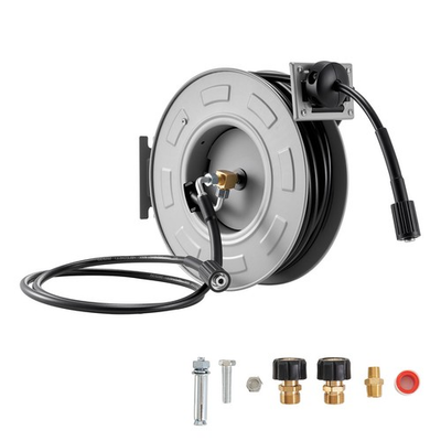 #ad #ad Uimoso Retractable 65ft Pressure Washer Hose Reel 1 4in 3200PSI Auto Rewind $98.99