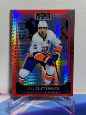2021-22 O-Pee-Chee OPC PLATINUM CAL CLUTTERBUCK #95 RED PRISM SP 047/199