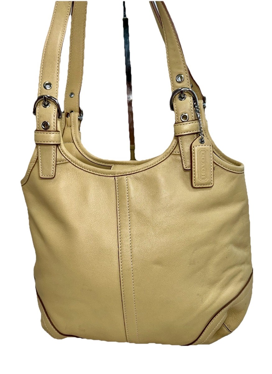 Vintage Y2K Coach Soho4983 Tan Leather Shoulder Bag Purse