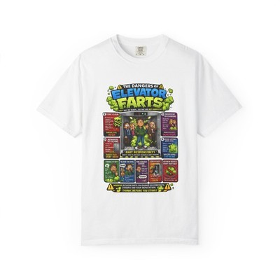 Elevator Farts chart T-shirt | Funny Bathroom Humor Tee