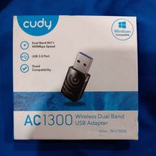 Cudy AC1300 WiFi USB 3.0 Adapter for PC, USB WiFi Dongle, 5Ghz /2.4Ghz, WiFi USB