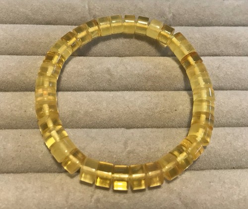 Natural Amber Bracelet 8x5mm Yellow On Sale (S0086) - Picture 3 of 6