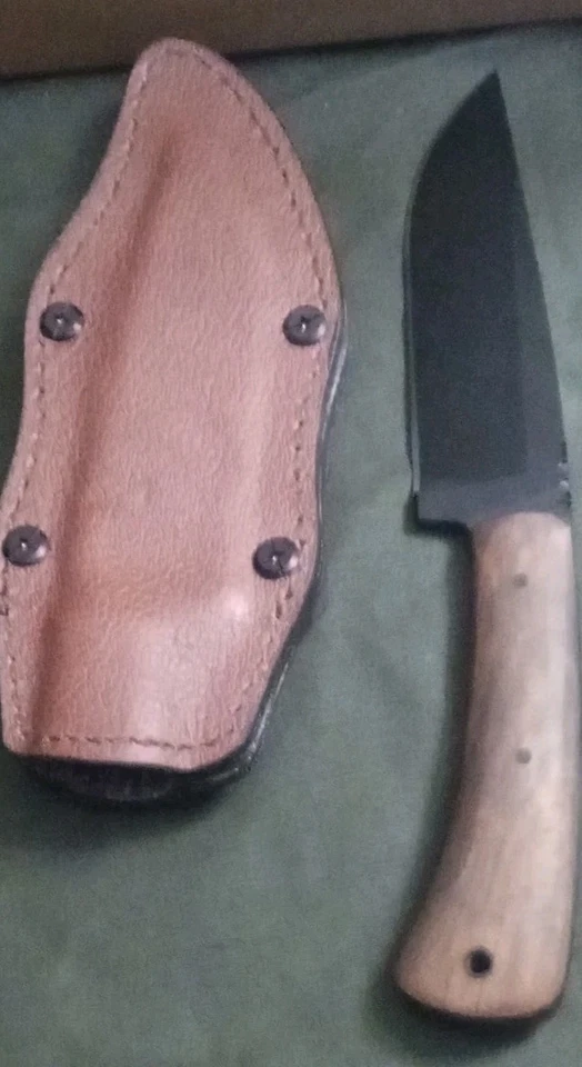 Winkler Highland Hunter Fixed Blade With Leather Sheath (Read Description) - Image 2 of 4