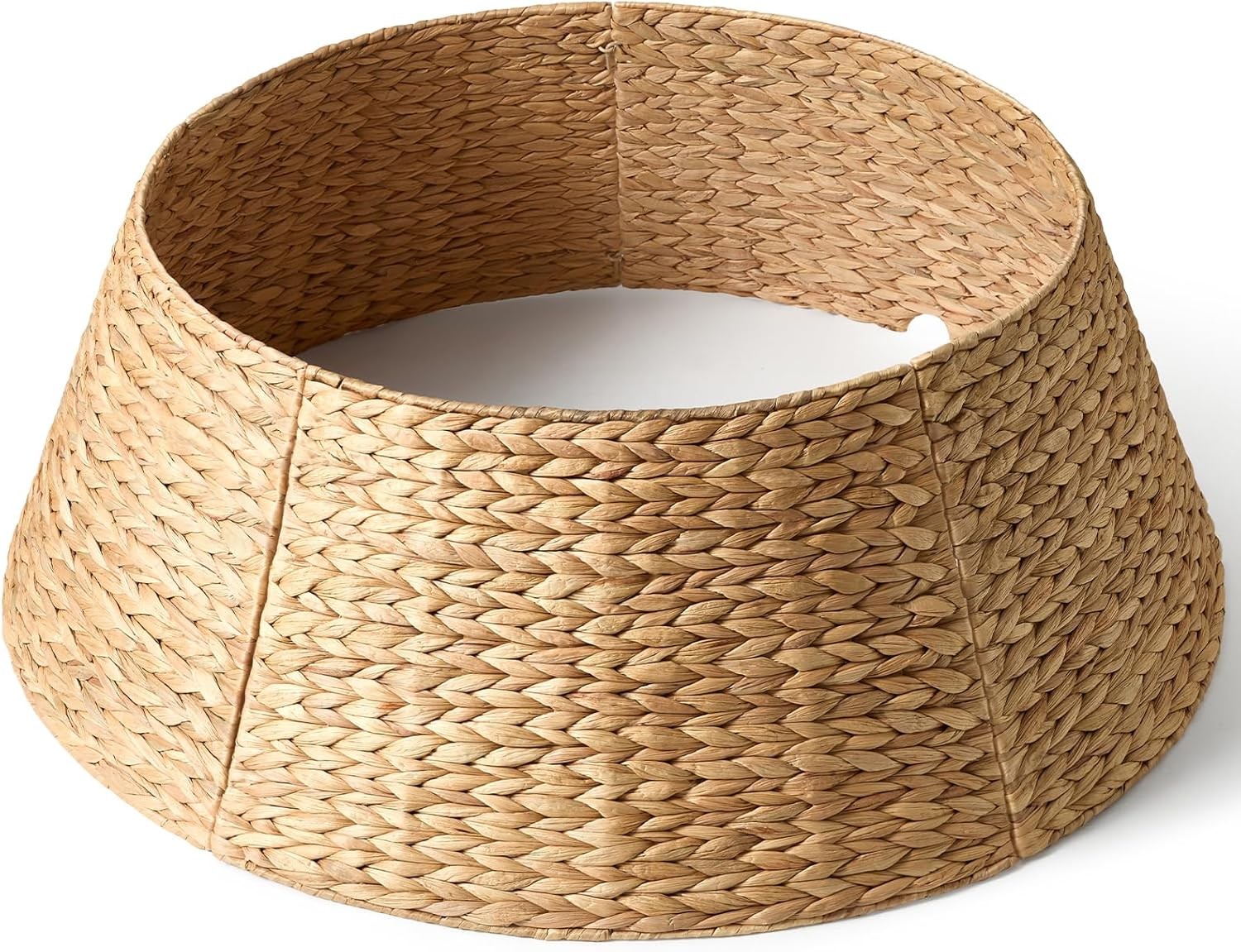 36in Large Christmas Tree Collar - Woven Hyacinth Collars 36, Natural