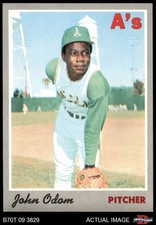 1970 Topps #55 Blue Moon Odom Athletics 8 - NM/MT