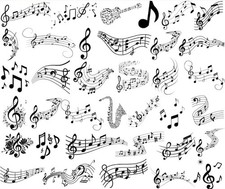 Music Notes Svg Bundle, Musical Notes Clipart, Music Notes Svg, Musical Notes Sv