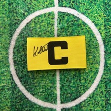 Bunny Shaw Of Jamaica, Bordeaux & Man City Signed Captain Armband wCOA