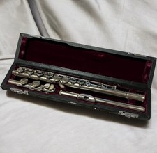 Muramatsu M85 Flute with Case and Dented Headjoint, Needs Repair