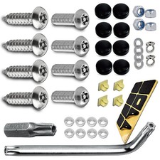 Anti Theft License Plate Screws One Size Style 1