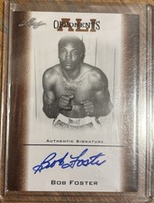 2011 Leaf Ali The Greatest - Opponents of Ali BOB FOSTER Bronze Auto (AU) BOXING