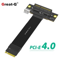 M2 to PCIe Adapter Cable M.2 NVMe to PCI-E4.0 X4x16 Slot Cable Nic Extended Card