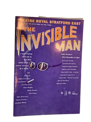 DER UNSICHTBARE MANN 1991 Theaterprogramm Brian Murphy Jon Finch Liza Hayden