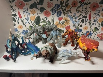 Schleich  Eldrador Creatures Konvolut (Krake Löwe Bär Golem Monster Spinne)