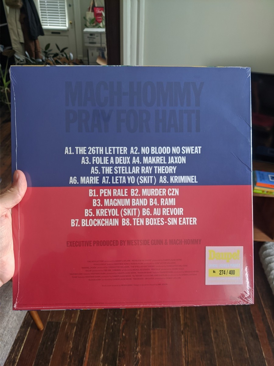 Mach-Hommy - Pray for Haiti Limited Edition Marble Vinyl LP DAUPE