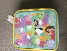 Fabrycznie nowa z metką Squishmallows torba na lunch z uchwytem i zamkiem błyskawicznym z 3 mini figurkami