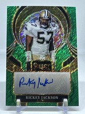 2025 Panini Select Signatures Prizm Rickey Jackson Auto SIP-RJN /5 Green Shimmer