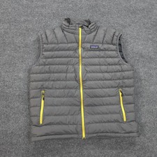Patagonia Vest Mens Large Gray Down Sweater Puffer Lightweight Hiking Outdoors