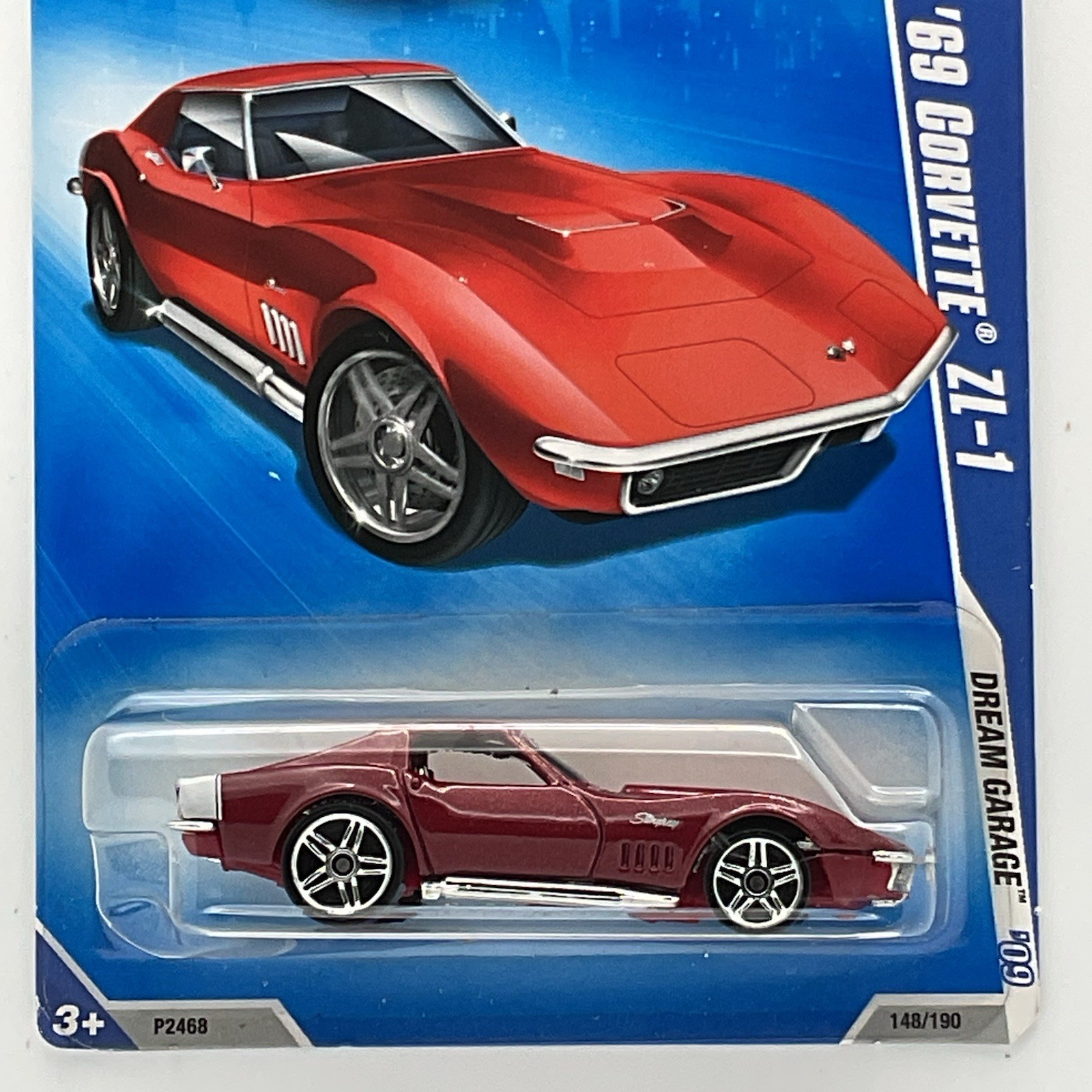 Hot Wheels 2009 Dream Garage '69 Corvette ZL-1 Red