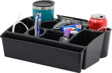 Vehicle Seat Organizer Car Storage Caddy with Carrying Handle, 2 Large Cup Hold