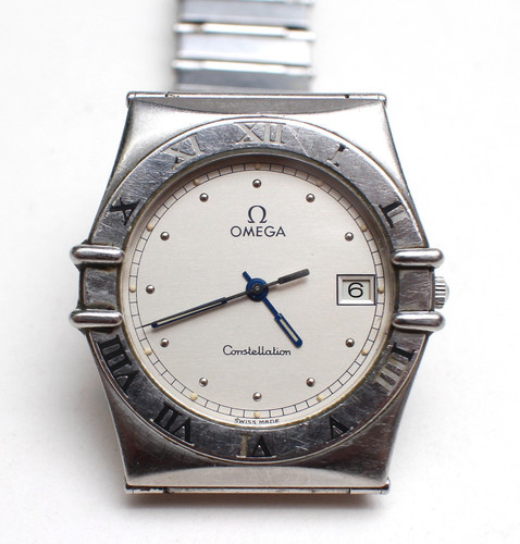 Omega Constellation Steel Cal. 1444 Ref 396.1070 34mm Quartz Watch Triple Signed