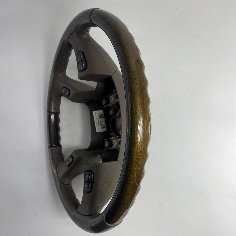 03-06 Cadillac Escalade Steering Wheel W/Controls Rare OEM Woodgrain - Image 3 of 4