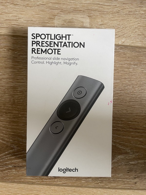 Logitech Spotlight Wireless Presentation Remote Control USB or Bluetooth