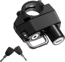 Motorcycle Helmet Lock, Anti-Theft Security Aluminum Alloy Handleb Color: Lock