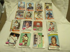 1974-77 NEW YORK RANGERS HOCKEY CARDS - LOT OF 48