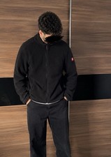 Herren Trainingsjacke Jacke Schwarz Unifarben...