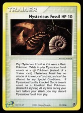 Mysterious Fossil 91/100 Reverse Holo Common Sandstorm Pokemon Card