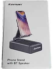 Cell Phone Stand with Bluetooth Speaker  Charger   Power Bank Bracket Rose Gold