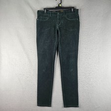 Pilcro And The Letterpress Pants Womens 29 Green Corduroy Skinny Ankle Serif